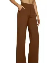 Loose High-Waist Business Casual Pants