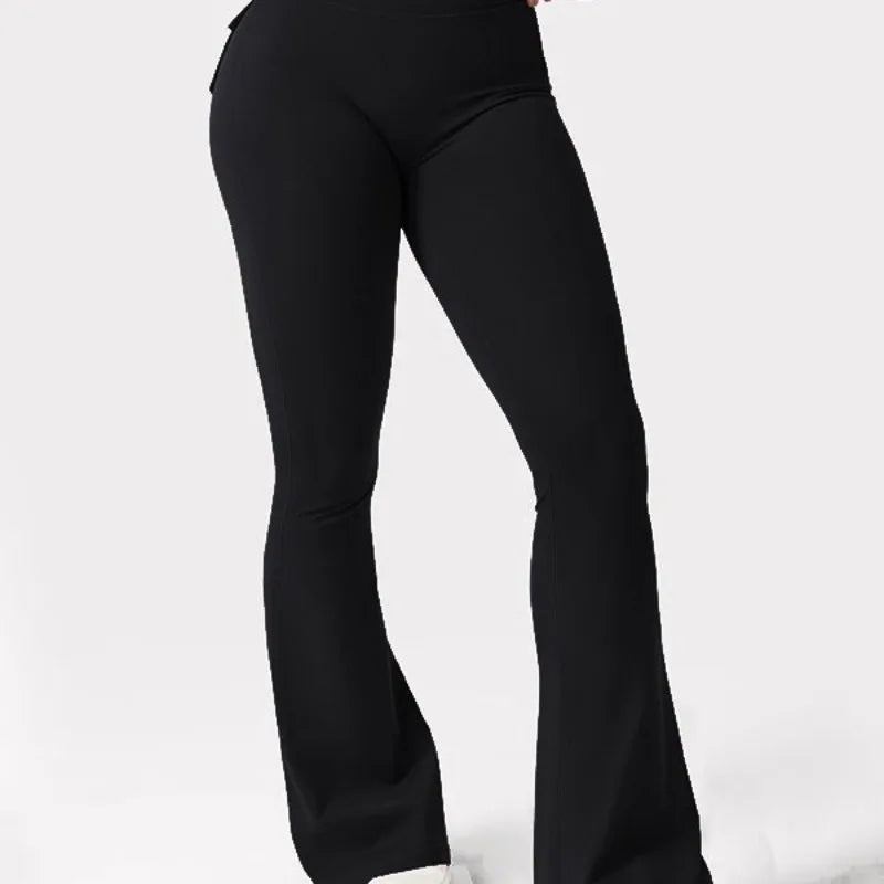 Women’s Wide-Leg Yoga Pants – Stretchy, Comfy & Pocketed