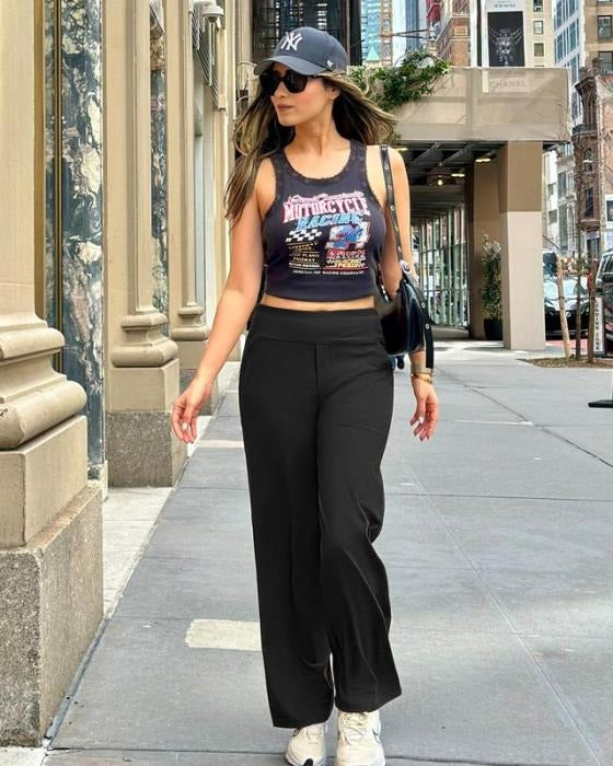 Loose High-Waist Business Casual Pants