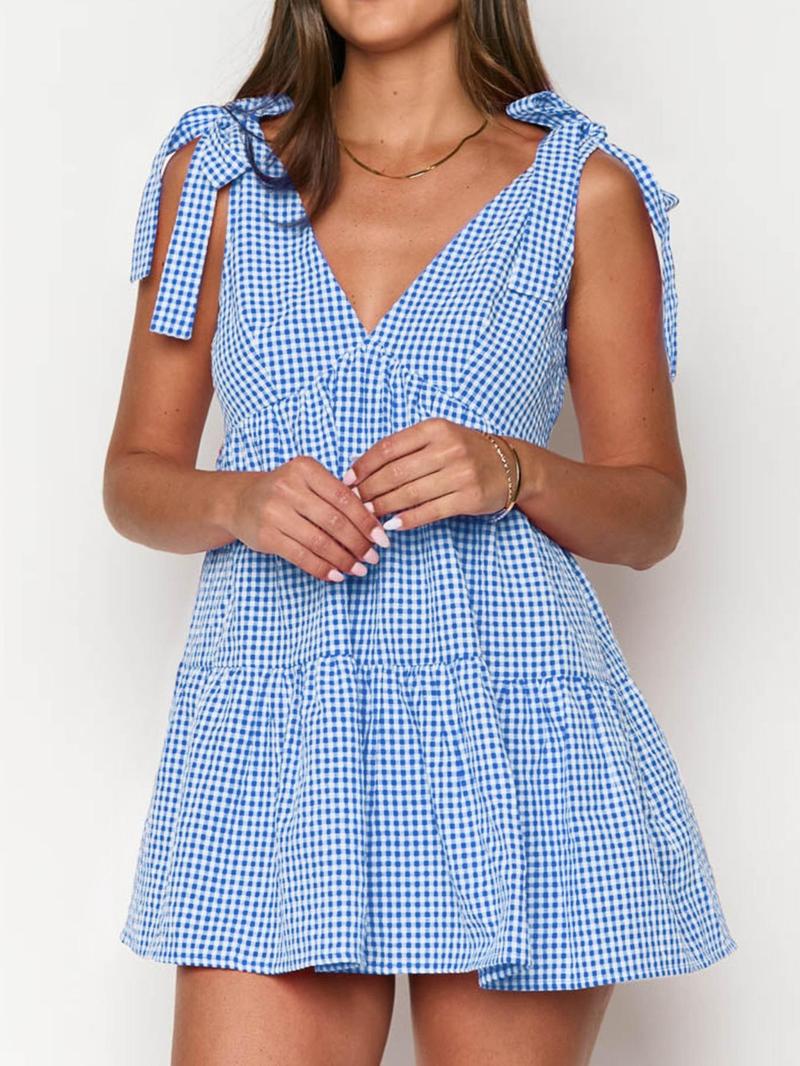 Women Summer Vintage Flowy Tank Mini Dress