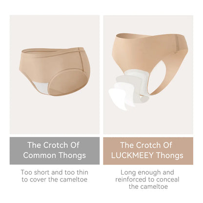 Seamless Camel Toe Cover Thong