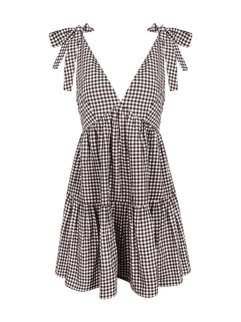 Women Summer Vintage Flowy Tank Mini Dress