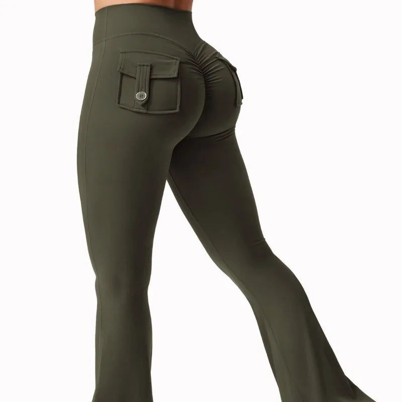 Women’s Wide-Leg Yoga Pants – Stretchy, Comfy & Pocketed