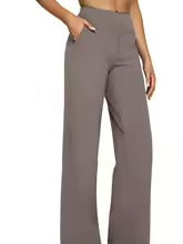 Loose High-Waist Business Casual Pants