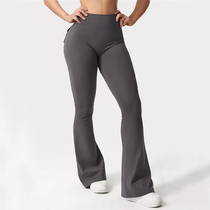Women’s Wide-Leg Yoga Pants – Stretchy, Comfy & Pocketed