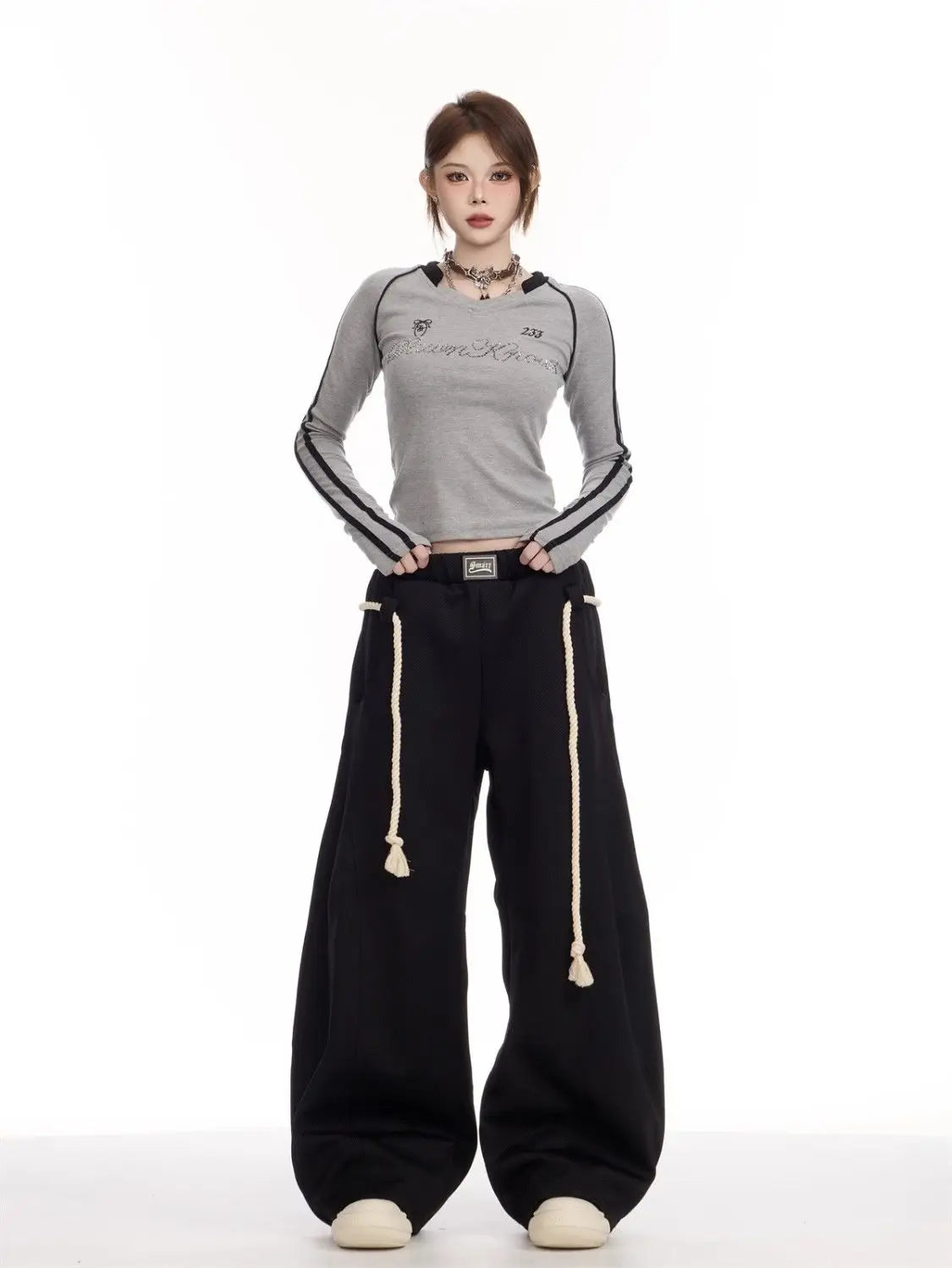 Casual Straight Drag Pants