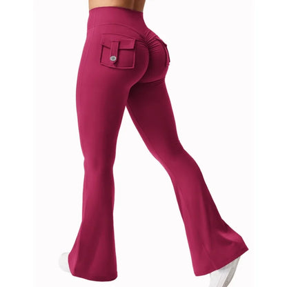 Women’s Wide-Leg Yoga Pants – Stretchy, Comfy & Pocketed