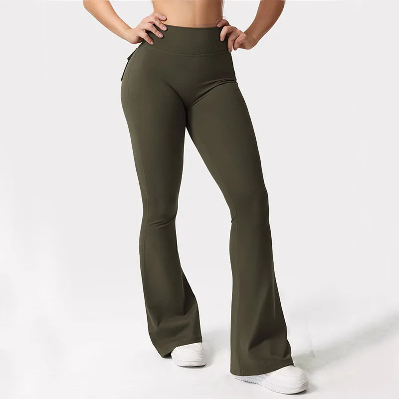 Women’s Wide-Leg Yoga Pants – Stretchy, Comfy & Pocketed