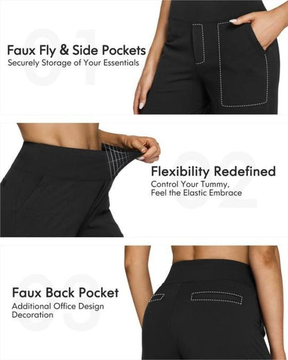 Loose High-Waist Business Casual Pants