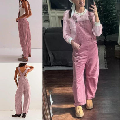 Women’s Wide Leg Corduroy Overalls