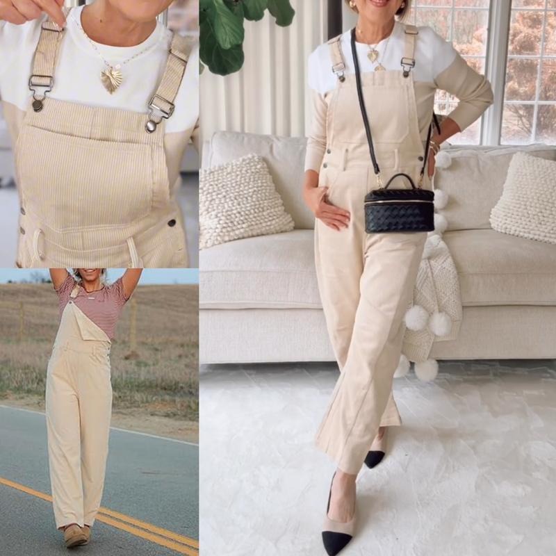 Women’s Wide Leg Corduroy Overalls